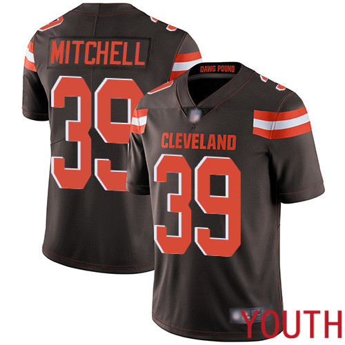 Cleveland Browns Terrance Mitchell Youth Brown Limited Jersey #39 NFL Football Home Vapor Untouchable->youth nfl jersey->Youth Jersey